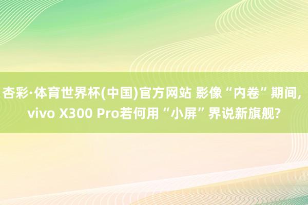 杏彩·体育世界杯(中国)官方网站 影像“内卷”期间， vivo X300 Pro若何用“小屏”界说新旗舰?