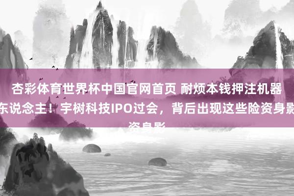 杏彩体育世界杯中国官网首页 耐烦本钱押注机器东说念主！宇树科